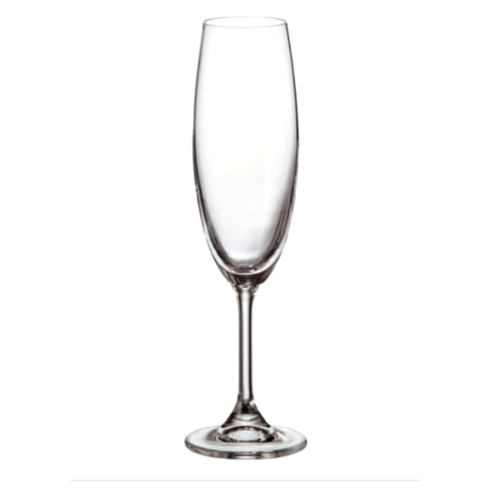 NEW Bohemia Crystal Champagne Flute Glasses X 6 New In Box